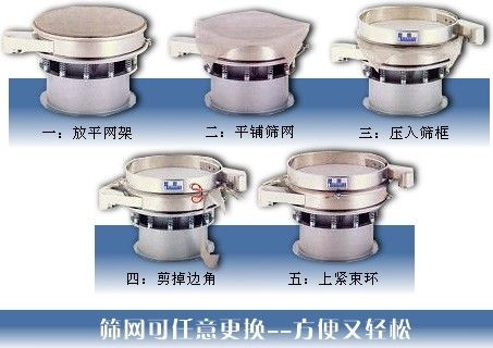 食用鹽精細旋振篩換網(wǎng)圖示